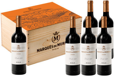 Caja madera 6 botellas 0,75L