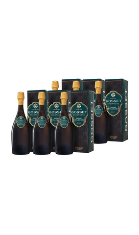 GOSSET GRAND MILLÉSIME 2015 BRUT | CAJA DE CARTÓN CON 6 ESTUCHES INDIVIDUALES CON 1 BOTELLA 0,75L
