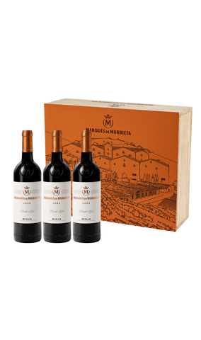 MARQUÉS DE MURRIETA 2022 | Caja Madera 3 botellas 0,75l